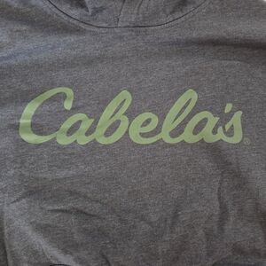 Cabela's XL Hooded Sweatshirt Heather Grey with Cabela's Logo (Never Been Worn)